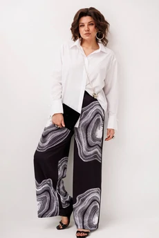 Брюки 1514-2 мраморные брюки Anelli