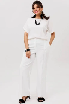 Брюки 1540-1 молочный пунш Anelli