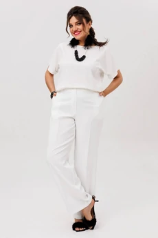 Брюки 1540-1 молочный пунш Anelli