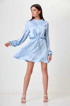Костюм с юбкой 1584 голубые глаза Anelli