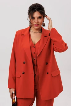 Костюм брючный 1642 пряный оранжевый Anelli