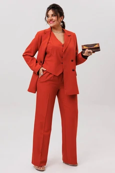 Костюм брючный 1642 пряный оранжевый Anelli