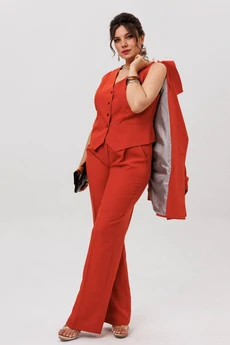 Костюм брючный 1642 пряный оранжевый Anelli
