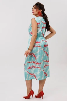 Платье 1645 кораллы в море Anelli