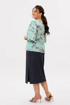 Юбка 1648 грифельный силуэт Anelli