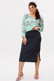 Юбка 1648 грифельный силуэт Anelli