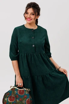 Платье 1649 аристократический зеленый Anelli