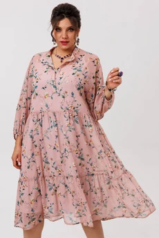 Платье 1657 пудровый сад Anelli