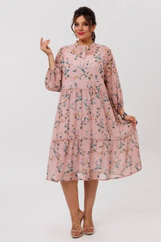 Платье 1657 пудровый сад Anelli