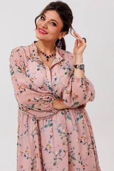 Платье 1657 пудровый сад Anelli