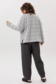 Жакет 1661 пушистый лео Anelli