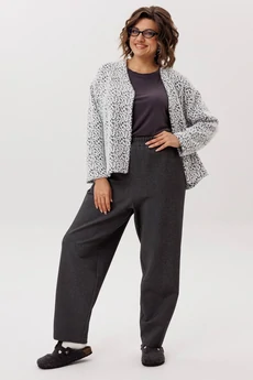 Жакет 1661 пушистый лео Anelli