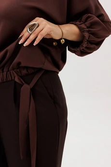 Блузка 1662 бельгийский шоколад  Anelli