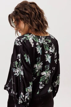 Блузка 1662 цветы ночного сада Anelli