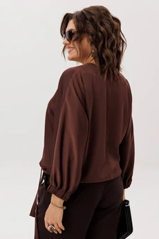 Блузка 1662 бельгийский шоколад  Anelli