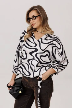 Блузка 1662 белое озеро Anelli