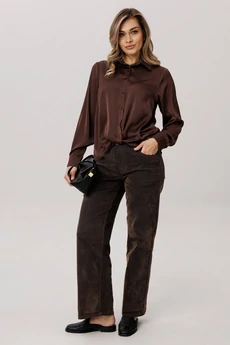 Блузка 1663 горький шоколад Anelli