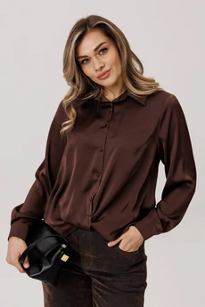 Блузка 1663 горький шоколад Anelli
