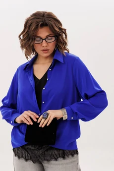 Блузка 1663 ослепительно синий Anelli