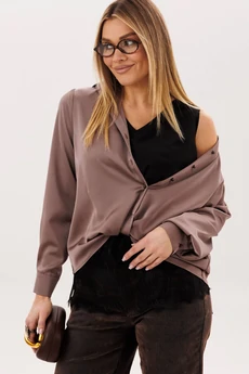 Блузка 1663 поцелуй капучино Anelli