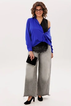 Блузка 1663 ослепительно синий Anelli