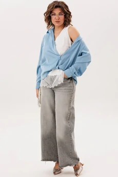 Блузка 1663 голубая лагуна Anelli