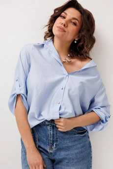 Рубашка 1663-1 голубика Anelli