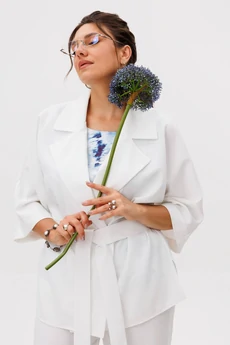 Костюм брючный 1672-1 облачное небо Anelli