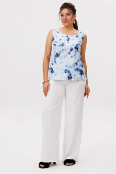 Костюм брючный 1672-1 облачное небо Anelli