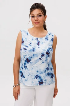 Костюм брючный 1672-1 облачное небо Anelli