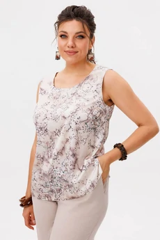 Костюм брючный 1672 цветение яблонь Anelli