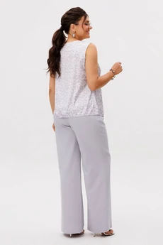 Костюм брючный 1672 сиреневый лео Anelli