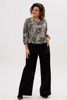 Блузка 1676-1 белая саванна Anelli