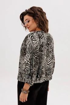 Блузка 1676-1 белая саванна Anelli