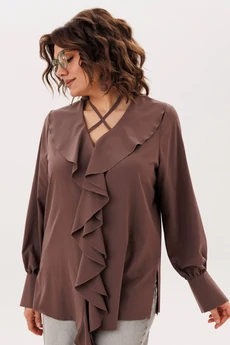 Блузка 1679  молочный шоколад Anelli