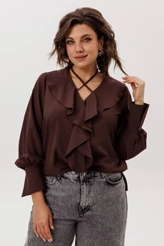 Блузка 1679 пряный какао Anelli