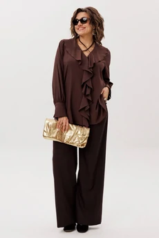 Блузка 1679 пряный какао Anelli