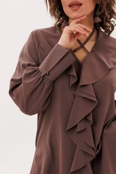 Блузка 1679  молочный шоколад Anelli