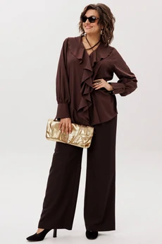 Блузка 1679 пряный какао Anelli