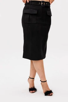 Юбка 1684 уютный черный Anelli