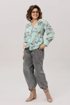 Блузка 1693 нежная мятность Anelli