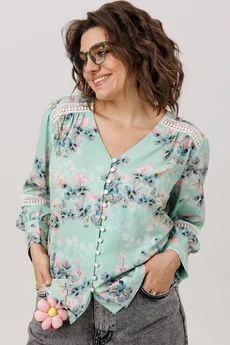 Блузка 1693 нежная мятность Anelli