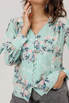 Блузка 1693 нежная мятность Anelli