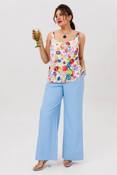 Брюки 1072-1 голубая гортензия Anelli