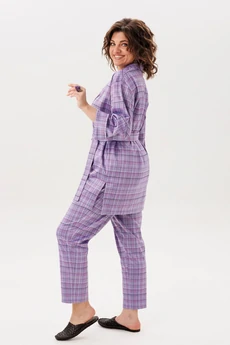 Костюм брючный 1706 лавандовая история Anelli