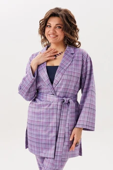 Костюм брючный 1706 лавандовая история Anelli