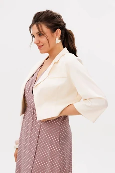 Костюм с платьем 1708 соевое молоко Anelli