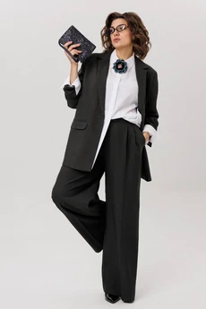 Костюм брючный 1723 классика обсидиана Anelli