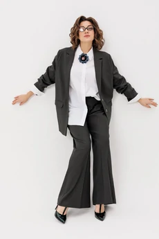 Костюм брючный 1723 классика обсидиана Anelli