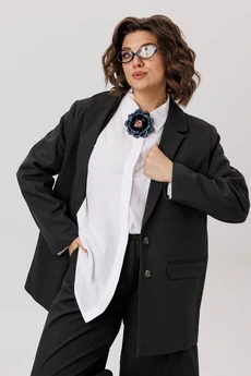 Костюм брючный 1723 классика обсидиана Anelli